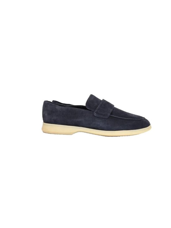 $330 VINCE BIG SUR SLIP-ON SOFT SUEDE LOAFER SHOES BLUE INK  display picture 3